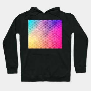 Fun colorful rainbow art deco pattern Hoodie